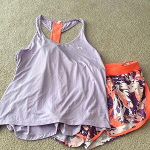 Under Armour tank and short set. Both XL